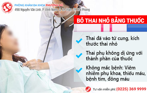 bỏ thai nhỏ bằng thuốc